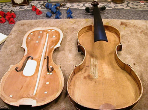 Steps and precautions for repairing a violin